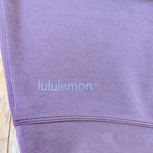 Lululemon Perfectly Oversized Cropped Crew Softstreme in Goodnight Plum - Picture 3 of 3